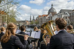 Leidse muziekvereniging bereidt zich voor op belangrijke optredens dit voorjaar