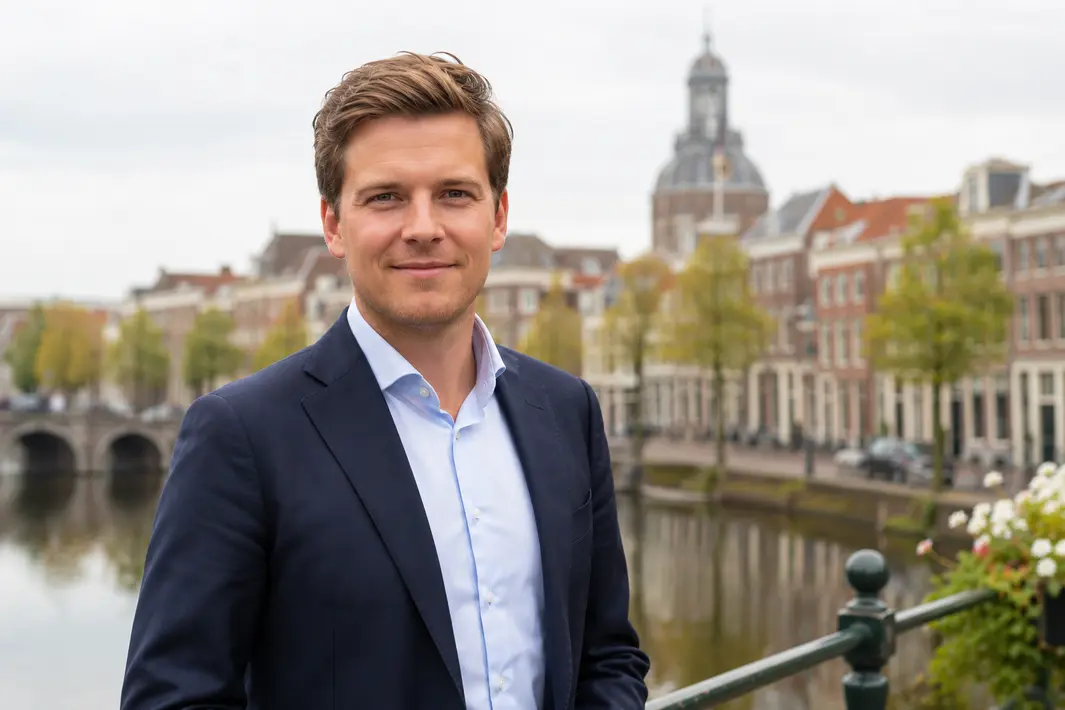 Nieuwe gemeenteraadslid Dion Vijverberg van VVD Leiden voorgesteld