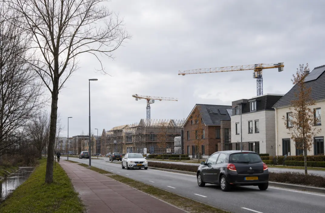 Verkeersdruk op Karolusgulden in Leiderdorp beperkt ondanks nieuwbouw