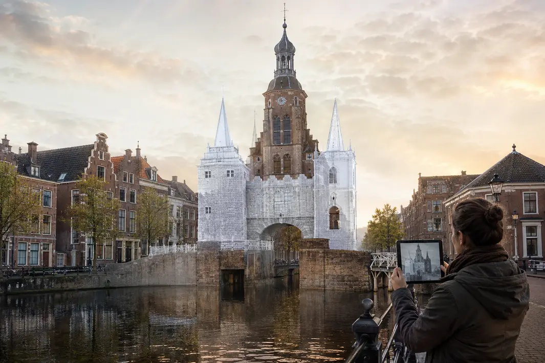 Virtuele herleving van verdwenen Leidse stadspoorten maakt geschiedenis zichtbaar