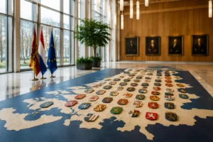 Wapenschilden van alle Zuid-Hollandse gemeenten en waterschappen onthuld in provinciehuis