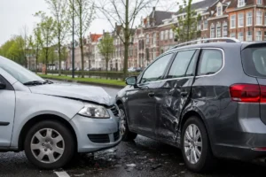 Aanrijding met blikschade op Willem de Zwijgerlaan in Leiden