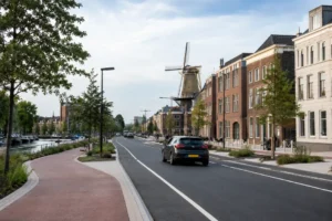 Jan van Houtkade in Leiden na herinrichting weer open voor verkeer