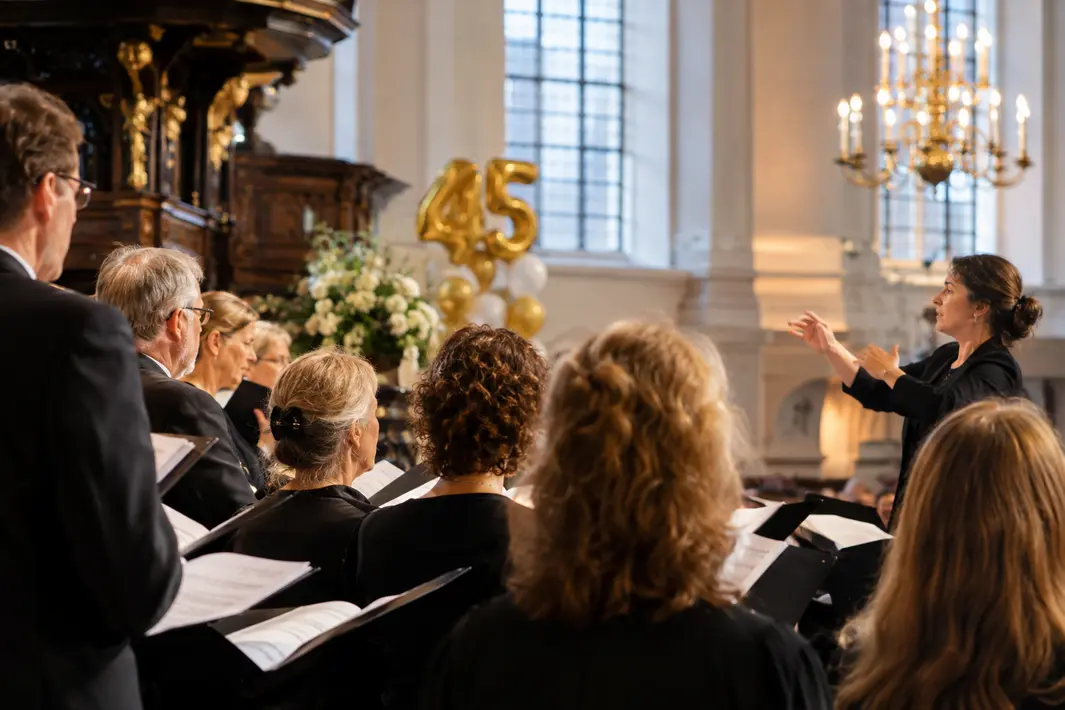Jubileumconcert ter ere van 45 jaar kamerkoor in Leiden