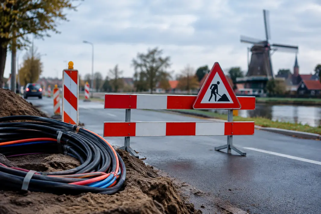 Wegafsluitingen door kabelwerkzaamheden in Zoeterwoude